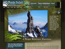 Tablet Screenshot of buteinletlodge.com